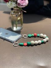 Load image into Gallery viewer, ARNO BEADS Iphone Case With Beads Strap Marshmallow Green
