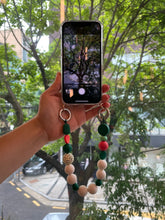 이미지를 갤러리 뷰어에 로드 , ARNO BEADS Iphone Case With Beads Strap Marshmallow Green
