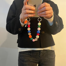 이미지를 갤러리 뷰어에 로드 , ARNO BEADS Iphone Case With Beads Strap Colorful Smile
