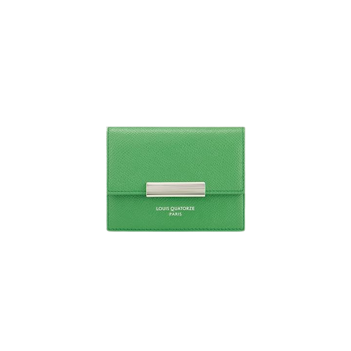 LOUIS QUATORZE Cheese 3-Gusset Card Wallet Pastel Green