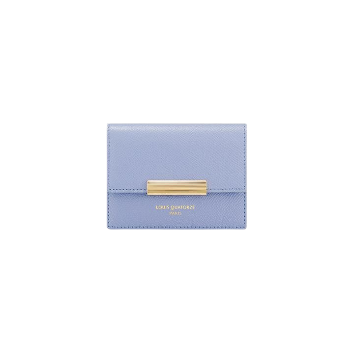 LOUIS QUATORZE Cheese 3-Gusset Card Wallet Pastel Blue