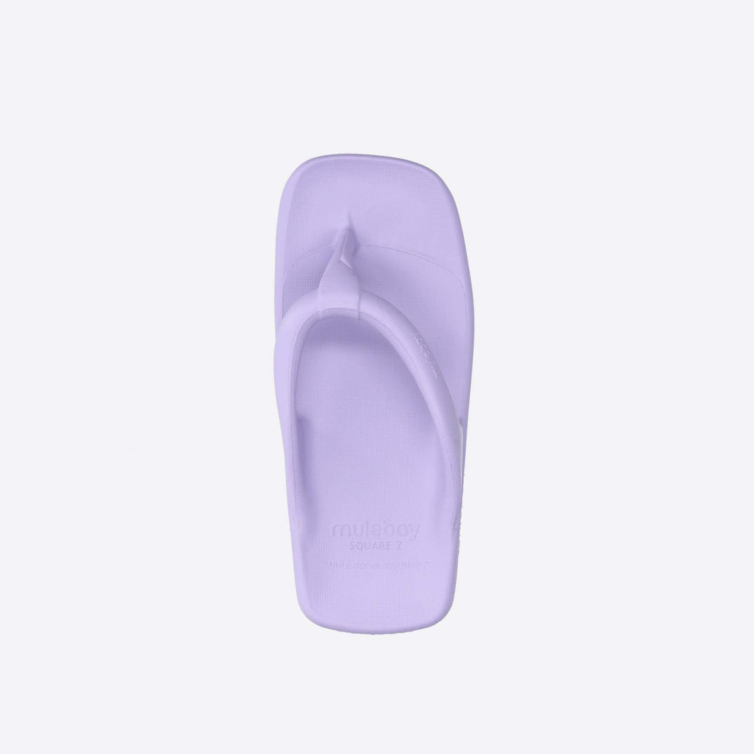 MULEBOY Square Z Flip Flop Lavender