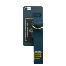 Load image into Gallery viewer, SECOND UNIQUE NAME Leather Card Case Green Navy
