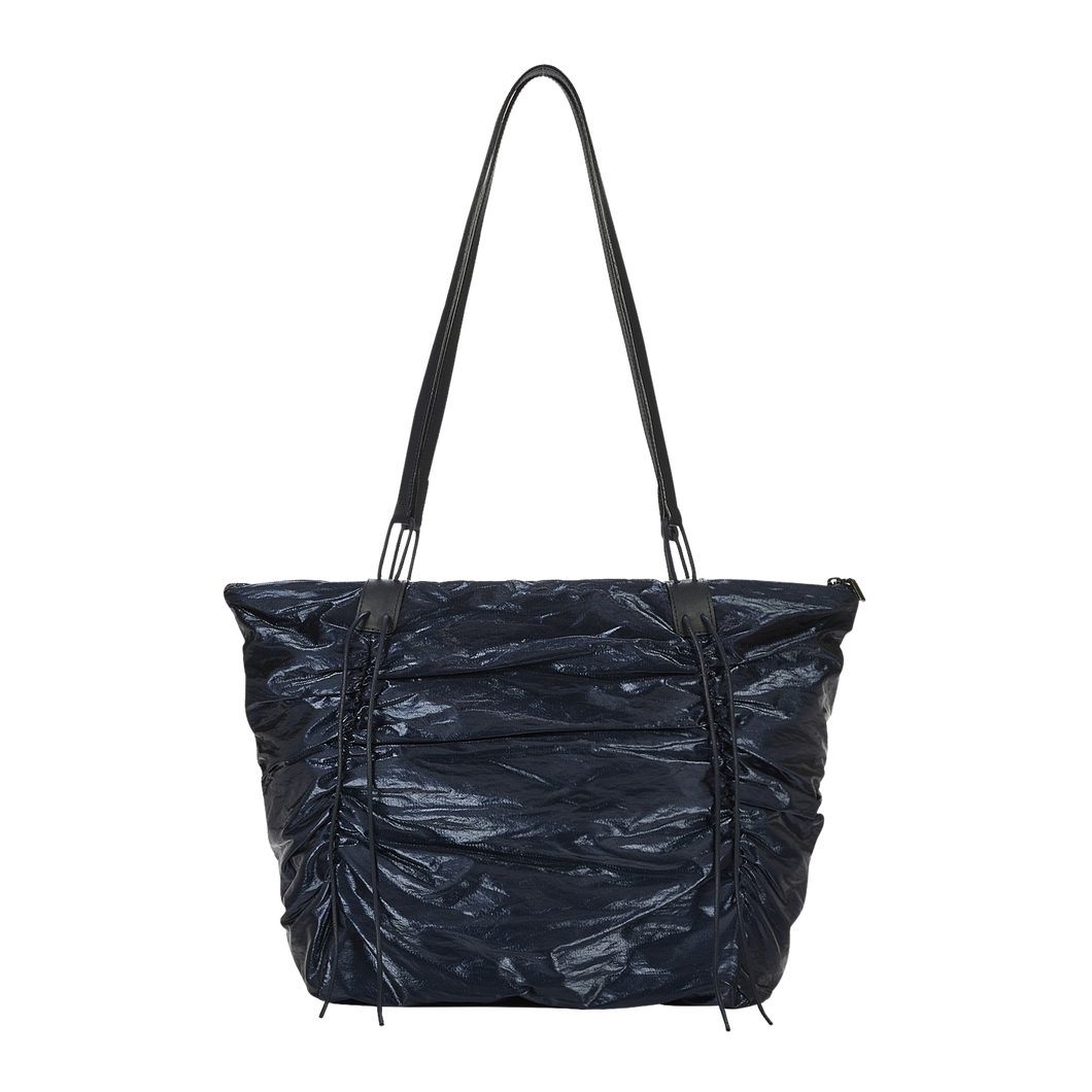 KWANI Deborah Ruched Bag Navy