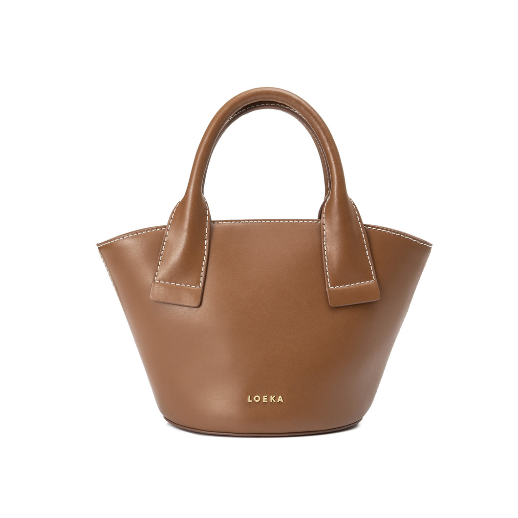 LOEKA Marqueta S Tote Bag Brown