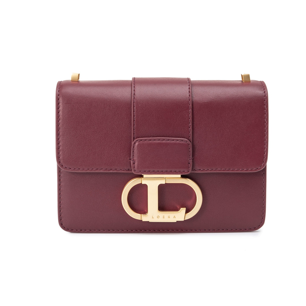 LOEKA Objet S Shoulder Bag Burgundy