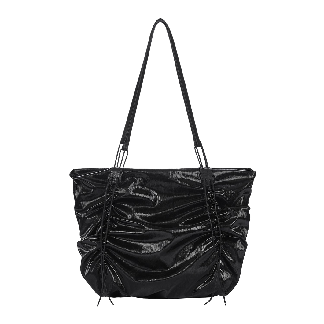 KWANI Deborah Ruched Bag Black