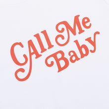Load image into Gallery viewer, CALLMEBABY CURSIVE LOGO TEE WHITE

