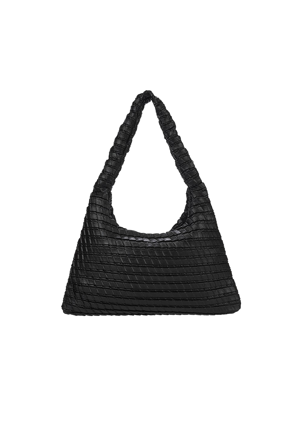 KWANI Textured Hobo Bag Black