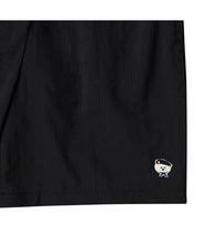 Load image into Gallery viewer, BEYOND CLOSET New Parisian Logo Seersucker Nylon Pants Black
