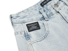 이미지를 갤러리 뷰어에 로드 , EMKM Signature Semi Wide Denim Pants Light Blue
