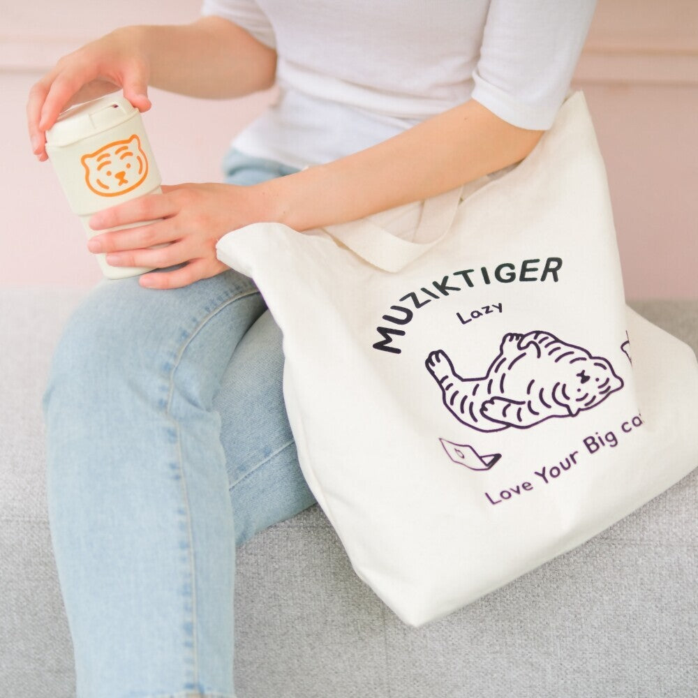 MUZIK TIGER Lazy Tiger Big Eco Bag – NOTAG GLOBAL