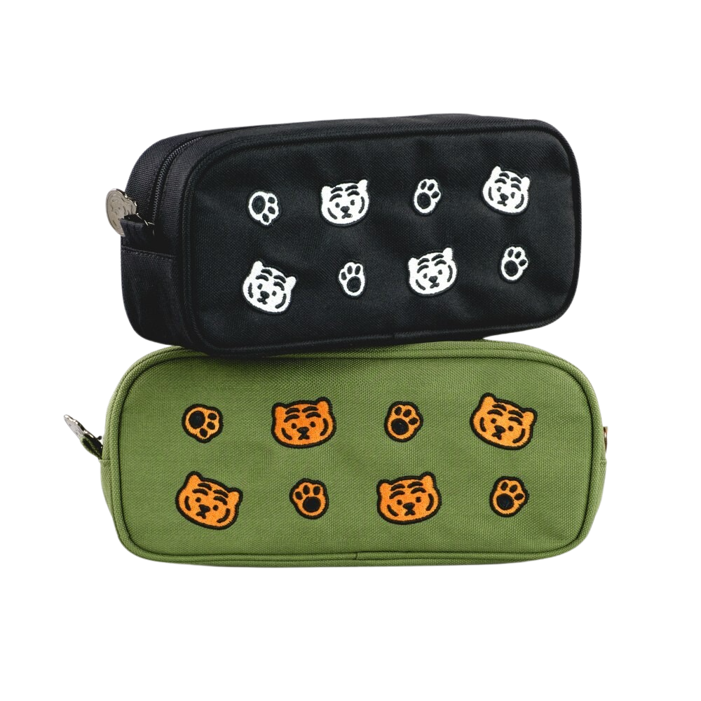 MUZIK TIGER Embroidery Pencil Case 2Types