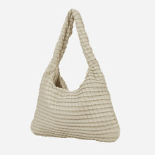 Load image into Gallery viewer, KWANI Textured Hobo Bag Vanlla
