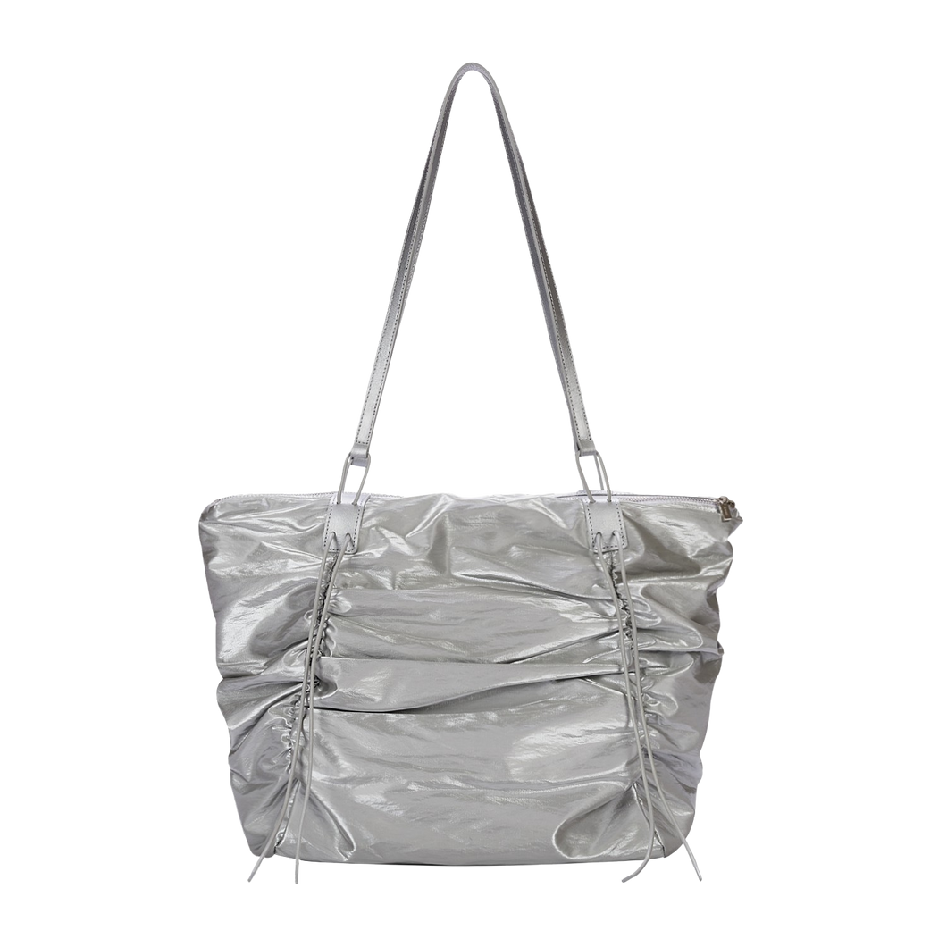 KWANI Deborah Ruched Bag Silver