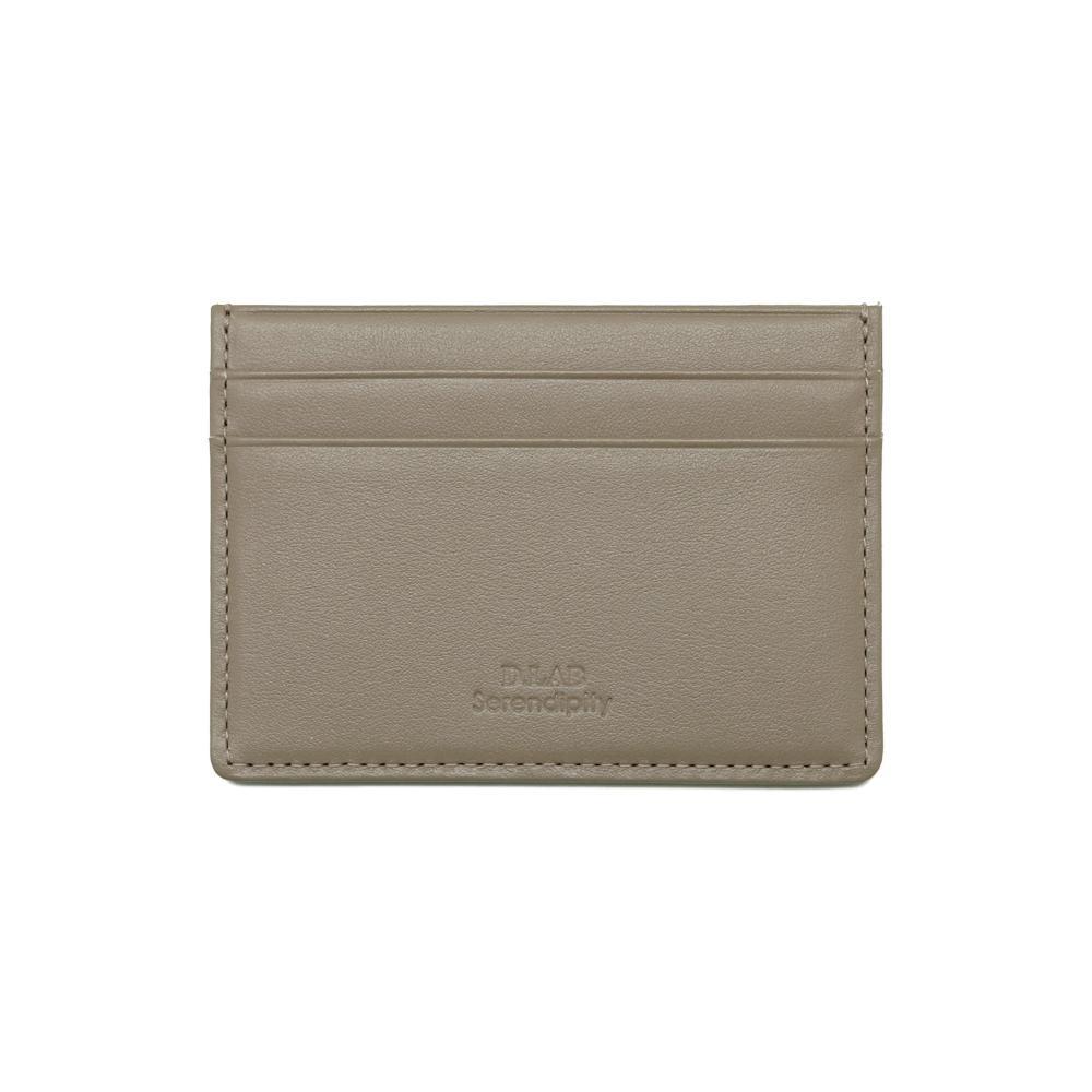 D.LAB Bello Simple Card Wallet Beige