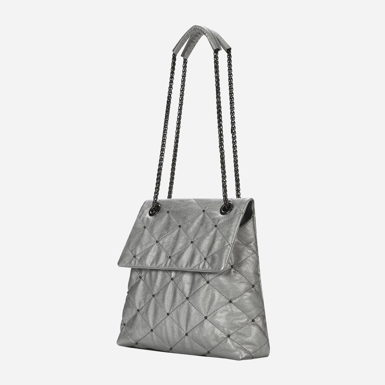 KWANI Lozenge Small Silver Studded Bag – NOTAG GLOBAL