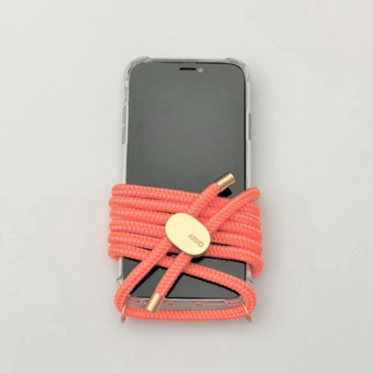 ARNO iPhone Case with Rope Strap Sweet Tangerine